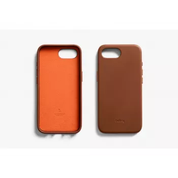 Bellroy kožené puzdro pre iPhone 16e, hnedá