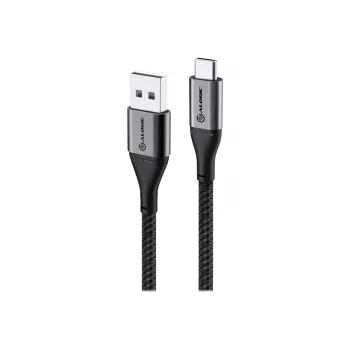 ALOGIC Super Ultra USB-C na USB-A kábel 1m čierny