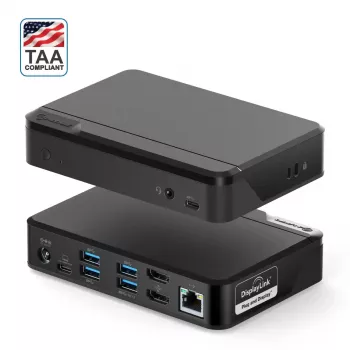 ALOGIC Universal Twin HD dokovacia stanica - USB-C a USB-A - čierna