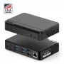 ALOGIC Universal Twin HD dokovacia stanica - USB-C a USB-A - čierna