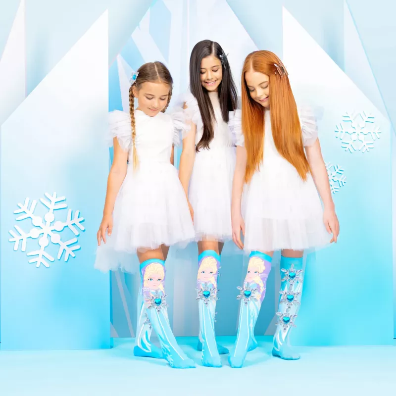 MADMIA detské podkolienky Frozen Elsa 3D potlač - 1 pár