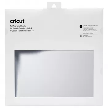 Cricut transferová vinylová fólia 30,5 cm x 30,5 cm strieborná metalická lesk
