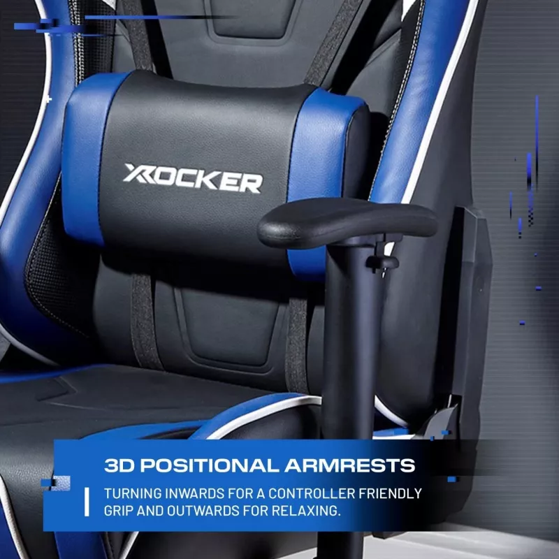 X Rocker Agility eSports herná stolička modrá/čierna