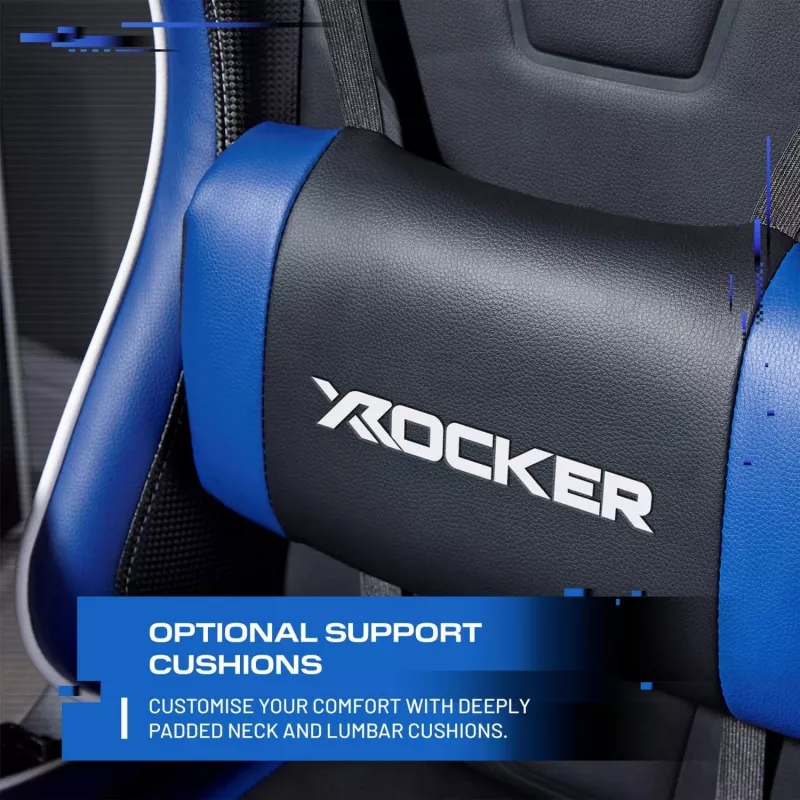 X Rocker Agility eSports herná stolička modrá/čierna