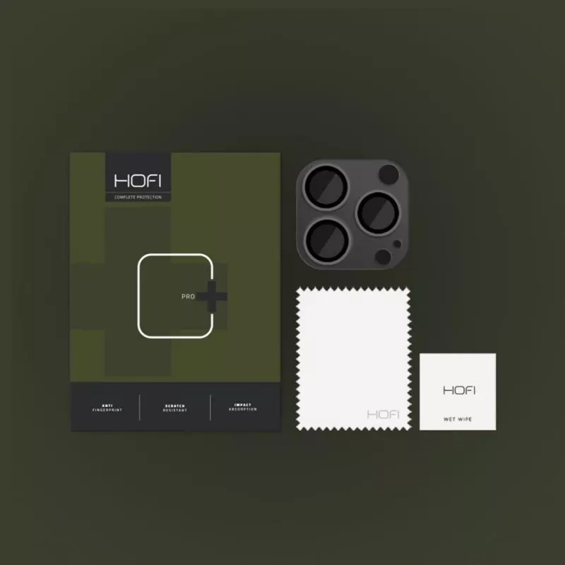 Hofi FullCam Pro+ ochrana šošovky kamery pre iPhone 14 Pro / 14 Pro Max - čierna