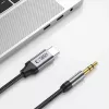 TECH-PROTECT ULTRABOOST USB-C na 3,5 mm mini jack audio kábel 100 cm čierny