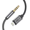 TECH-PROTECT UltraBoost Lightning na AUX mini jack 3.5mm kábel 100cm čierny