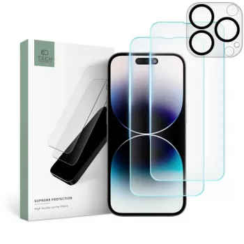 TECH-PROTECT Supreme Set tvrdené sklo ochranná fólia na displej pre Apple iPhone 14 Pro Max, číra