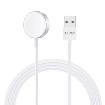TECH-PROTECT ULTRABOOST magnetický nabíjací kábel 120cm Apple Watch biely