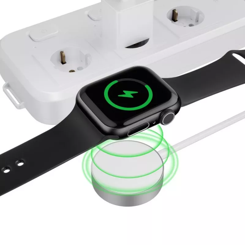 TECH-PROTECT ULTRABOOST magnetický nabíjací kábel 120cm Apple Watch biely