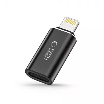 TECH-PROTECT ULTRABOOST adaptér Lightning na USB-C čierny