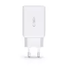 TECH-PROTECT C65W 3-portový sieťový nabíjací adaptér PD 65W / QC3.0 biely