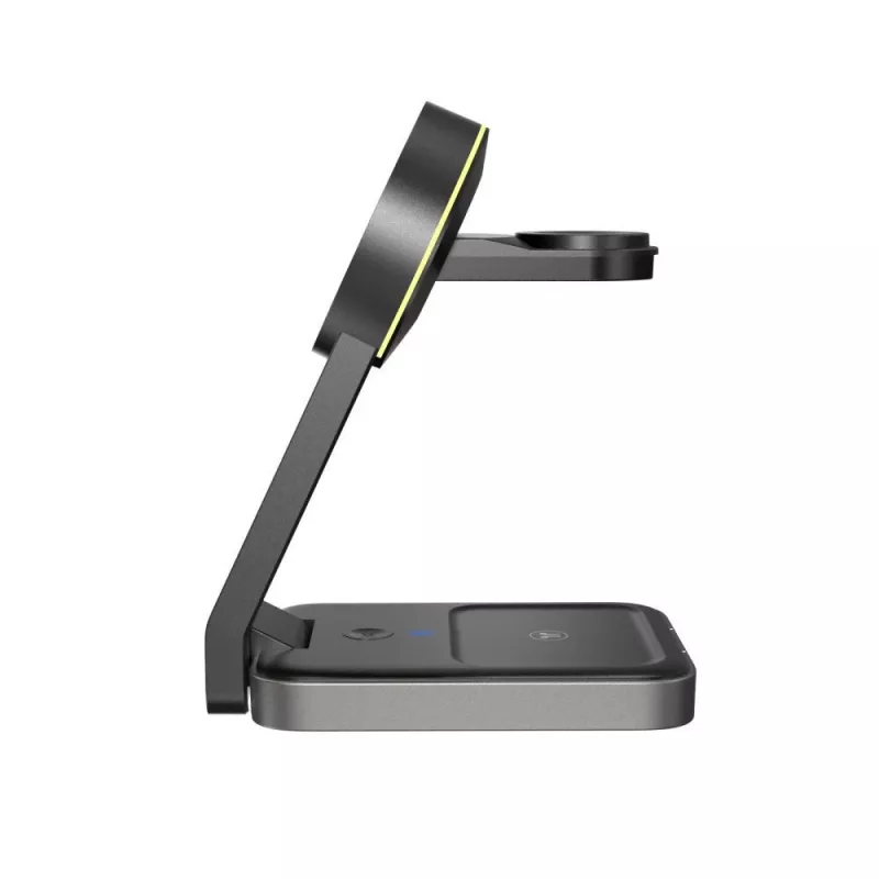 TECH-PROTECT QI15W-A28 3IN1 magnetická MagSafe bezdrôtová nabíjačka čierna