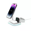 TECH-PROTECT QI15W-A27 3IN1 magnetická MagSafe bezdrôtová nabíjačka biela