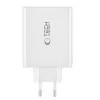 Tech-Protect NC100W-GAN 4-portový čierny GaN nástenný nabíjací adaptér 100W USB-C