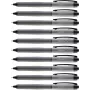STABILO Palette Retractable fineliner pero - čierne - 0,4 mm jemné - obojručné - plastové telo - gumená rukoväť