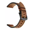 TECH-PROTECT kožený remienok pre Samsung Galaxy Watch 4 / 5 / 5 Pro (40 / 42 / 44 / 45 / 46 mm) hnedý