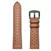 TECH-PROTECT kožený remienok pre Samsung Galaxy Watch 4 / 5 / 5 Pro (40 / 42 / 44 / 45 / 46 mm) hnedý