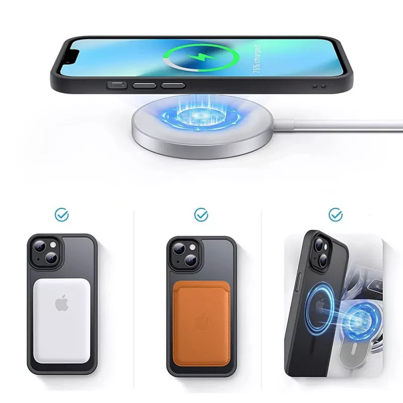 Tech-Protect Magmat Magsafe iPhone 13 Pro Max matná čierna