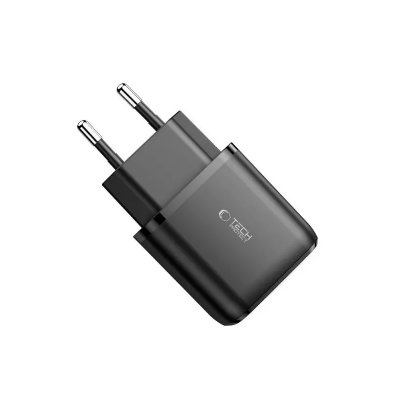 TECH-PROTECT C20W 2-portová sieťová nabíjačka PD20W/QC3.0 čierna