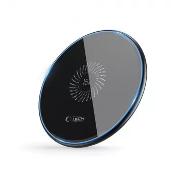TECH-PROTECT QI15W-C1 bezdrôtová nabíjačka 15W čierna