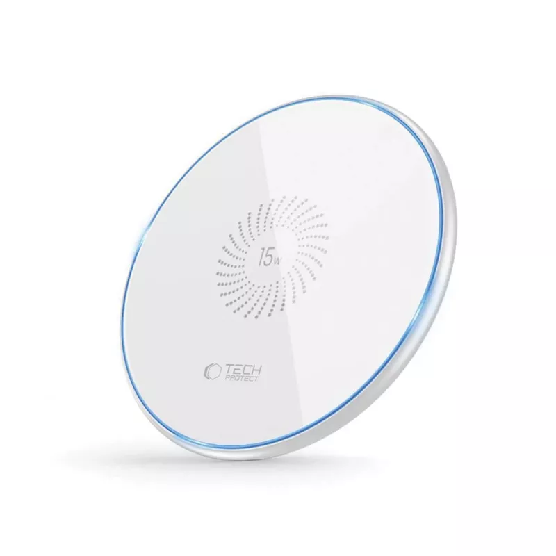 TECH-PROTECT QI15W-C1 bezdrôtová nabíjačka 15W biela