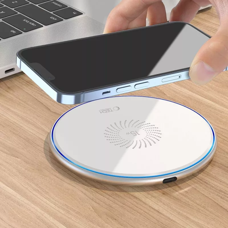 TECH-PROTECT QI15W-C1 bezdrôtová nabíjačka 15W biela