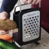 Microplane 4-stranné krabicové strúhadlo jemné/extra hrubé/pásové/krájacie čierne