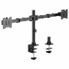 Equip držiak na stôl pre dva monitory 17-35 palcov 360° rotácia 20kg čierny