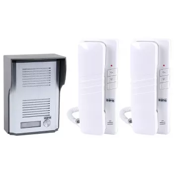 EURA ADP-48A3 (RL-3203CC) káblový audio domový telefón - biela/strieborná