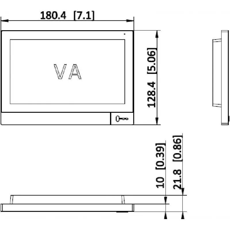 Hikvision DS-KH8381-TE1 IP video interkom vnútorný monitor 7-palcový dotykový displej