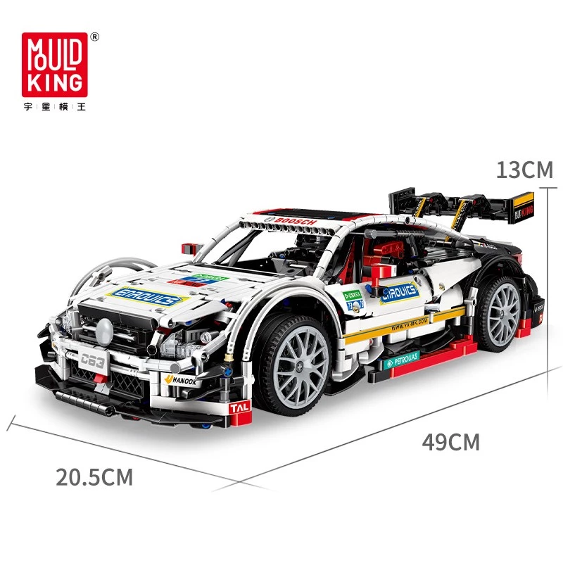 MOULD KING Mercedes-AMG C63 DTM pretekárske auto mierka 1:8 stavebnica (2270 dielov) - MK13075