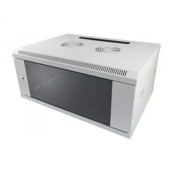 ALLNET ALL-SMC6406GRAU 19 palcový 6U nástenný sieťový rozvádzač svetlosivá séria SMC