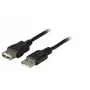 EFB Elektronik USB 2.0 predlžovací kábel A-A konektor samec na samicu 5m sivý Classic