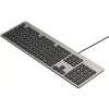 UNITEK SlimTap Káblová kancelárska klávesnica, USB-A, sivá