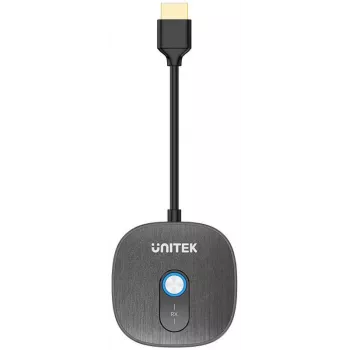 Unitek Dodatočný Wireless HDMI prijímač pre V1711A vysielač, čierny