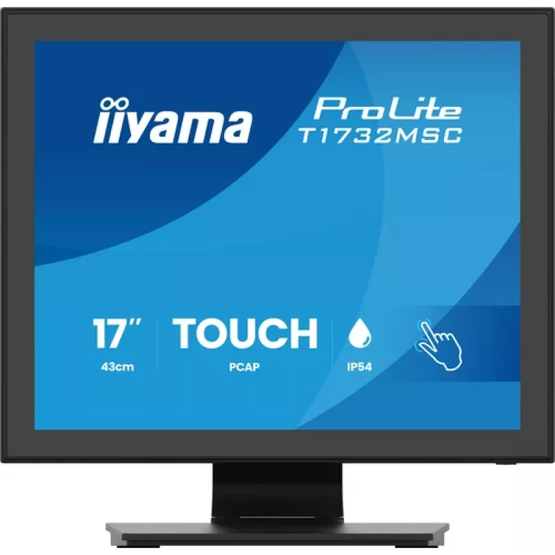 IIYAMA ProLite T1732MSC-B2S 17 palcov PCAP Touch Monitor, 1280x1024, TN LED, 10-Point Multi-Touch, čierny
