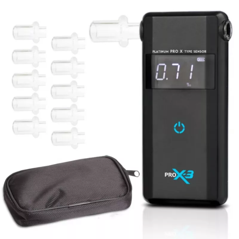 AlcoFind PRO-X-3 alkoholtester s náustkami, 12-mesačná kalibrácia