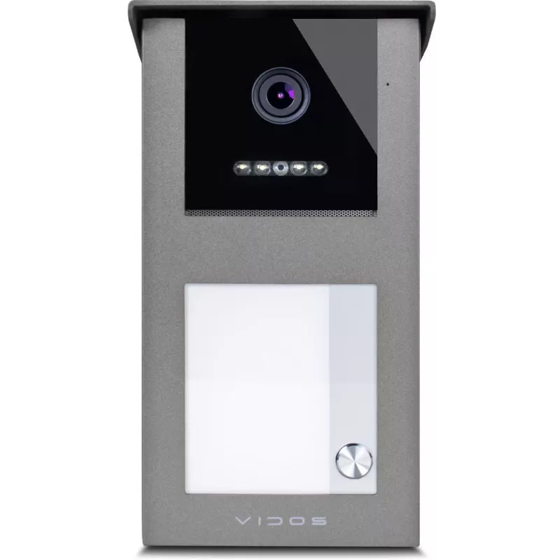 VIDOS IPX S101-1 vonkajší panel s RFID čítačkou, 2MP kamera, PoE, čierna