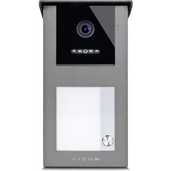 VIDOS IPX S101-1 vonkajší panel s RFID čítačkou, 2MP kamera, PoE, čierna