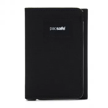 Pacsafe RFIDsafe trojité puzdro na doklady čierne