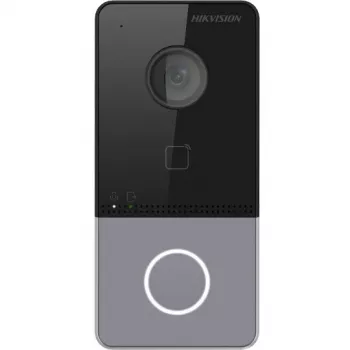 Hikvision DS-KV6113-PE1(C) videodverová stanica s 2 MP kamerou, PoE, čítačkou Mifare kariet, IP65, IK08, čierna