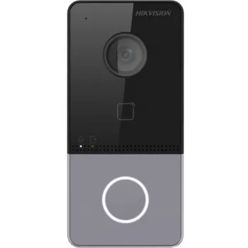 Hikvision DS-KV6113-PE1(C) videodverová stanica s 2 MP kamerou, PoE, čítačkou Mifare kariet, IP65, IK08, čierna