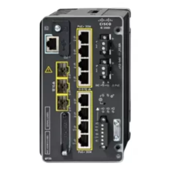 CISCO IE-3500-8P3S-A priemyselný managed switch, 8 GE PoE+ a 3 GE SFP modulárny, NA