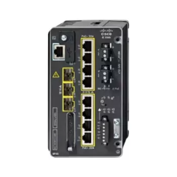 CISCO IE-3500-8P3S-A priemyselný managed switch, 8 GE PoE+ a 3 GE SFP modulárny, NA