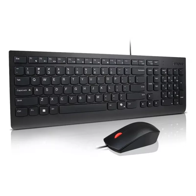 Lenovo Essential Wired Keyboard & Mouse Set Nordic (fínsky/švédsky) Copilot