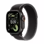 Apple Watch Ultra 3 GPS + Cellular 49mm Black Titanium puzdro s Black/Charcoal Trail Loop - M/L