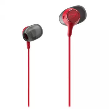 HyperX Cloud Earbuds III (červená) - in-ear herný headset s inline mikrofónom, 14 mm meničmi, káblovým 3,5 mm pripojením