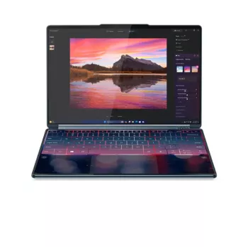 Lenovo Yoga Book 9 14IAH10 Intel Dual-Screen Laptop, Tidal Teal, 2x14 palcov OLED dotykový displej, 2.8K WQXGA+, Intel Core Ultra 7 255H, 32GB LPDDR5X, 1TB SSD, Intel Arc 140T GPU, Windows 11 Home, Wi-Fi 7
