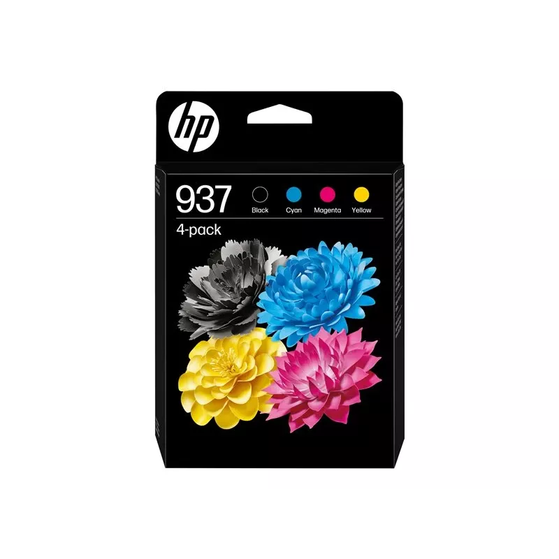 HP 937 CMYK originálna atramentová kazeta 4 balenie